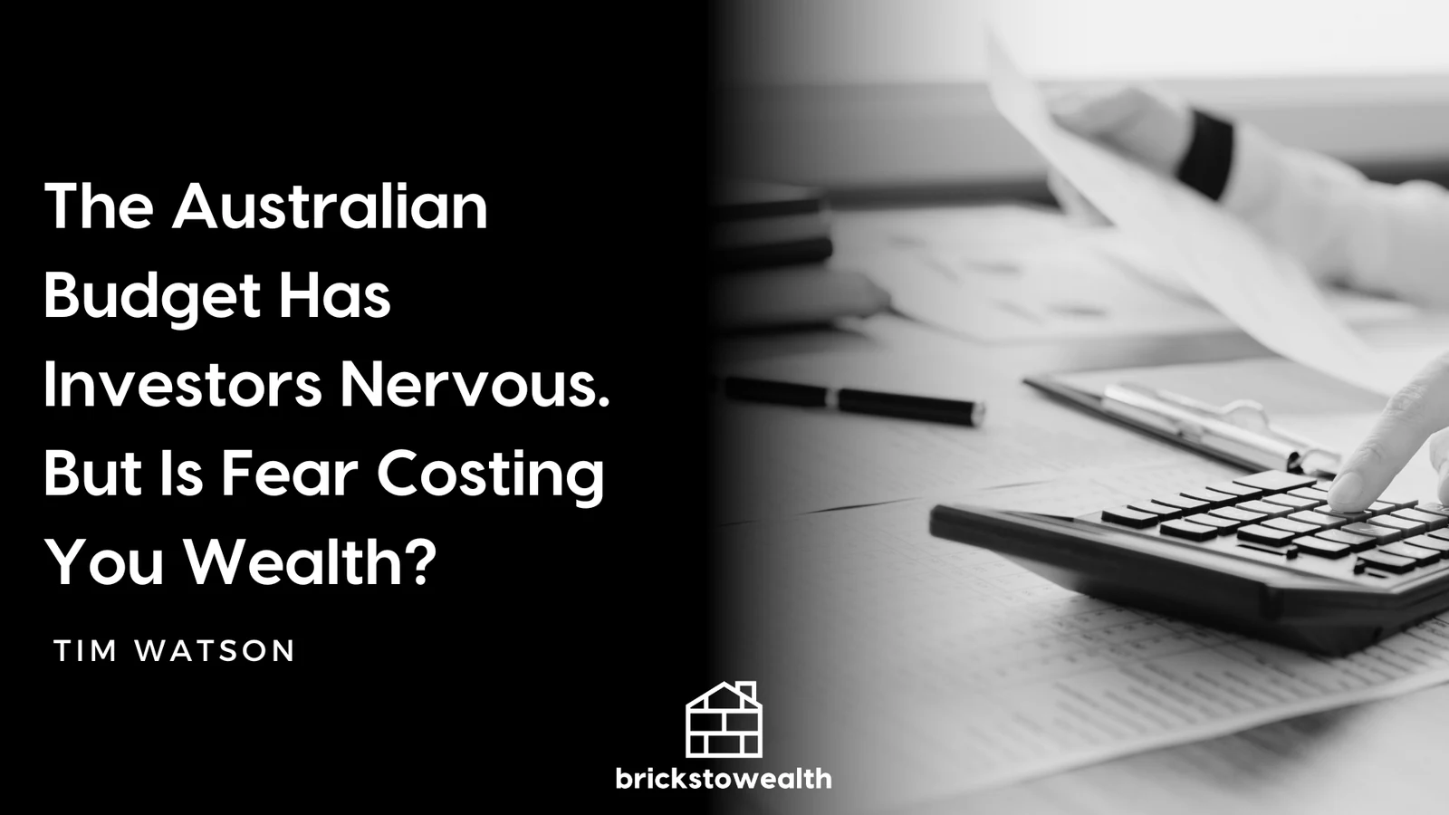 Article graphic contrasting emotional budget reactions with long-term property wealth strategy.
